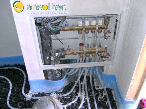 Colector de suelo radiante