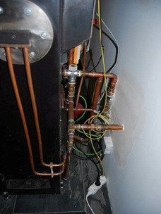 Vista lateral del conexionado