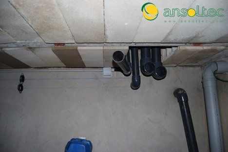 Tubos en sala de depuración