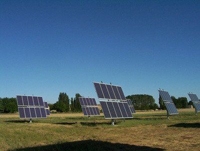 Vistal frontal de la fotovoltaica
