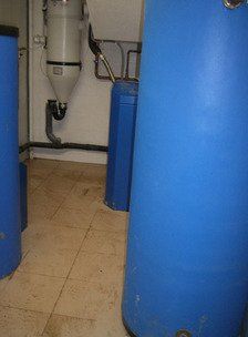 Bomba de calor, depósito de inercia y de ACS