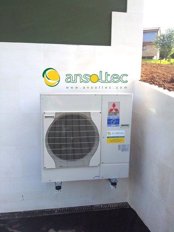 Vista frontal máquina exterior