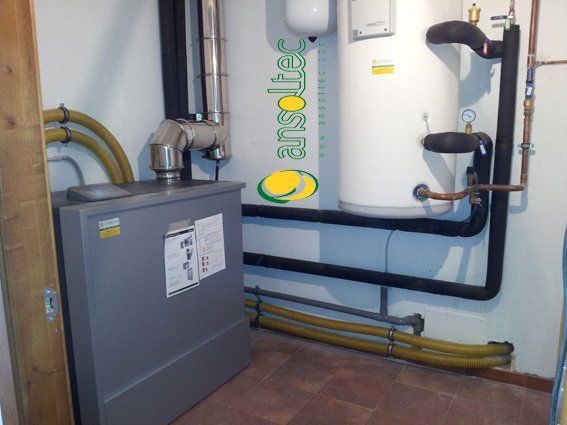 Sala de calderas PU 15 incluyendo depósito de ACS