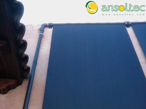 captador solar instalado