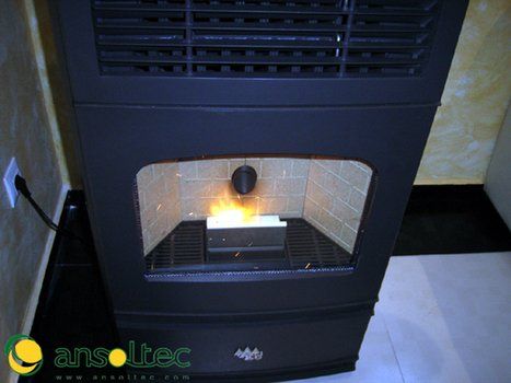Estufa en funcionamiento