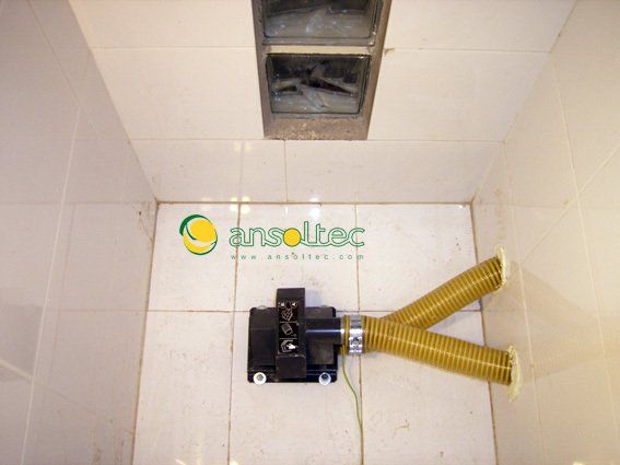 Sonda succión en fonde de silo de pellet