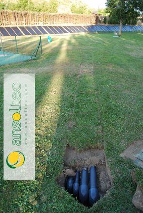 Canalización hasta sala de depuración