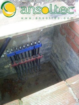 Arqueta y colector de captación horizontal