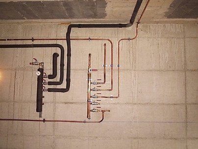 Colectores de agua fría y caliente