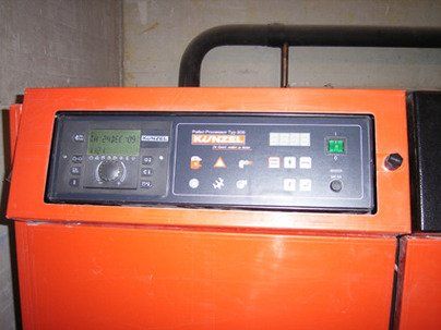 Panel de control de la caldera