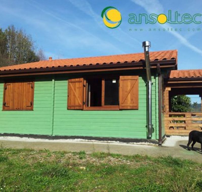 Vista general casa de madera